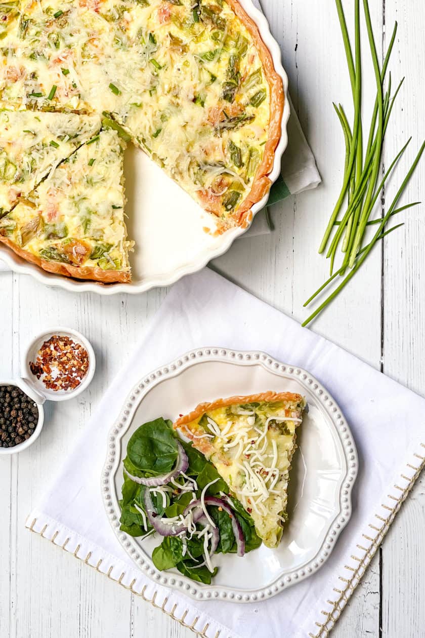 Easy Asparagus Quiche Recipe - 31 Daily